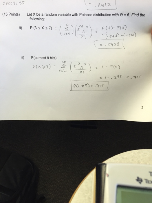 Solved Let X Be A Random Variable With Poisson Distribution | Chegg.com