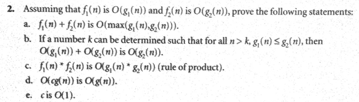 Solved Prove that if f1(n)=O(g1(n)) and f2(n)=O(g2(n)), then