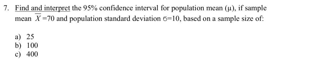 Solved Find and interpret the 95% confidence interval for | Chegg.com