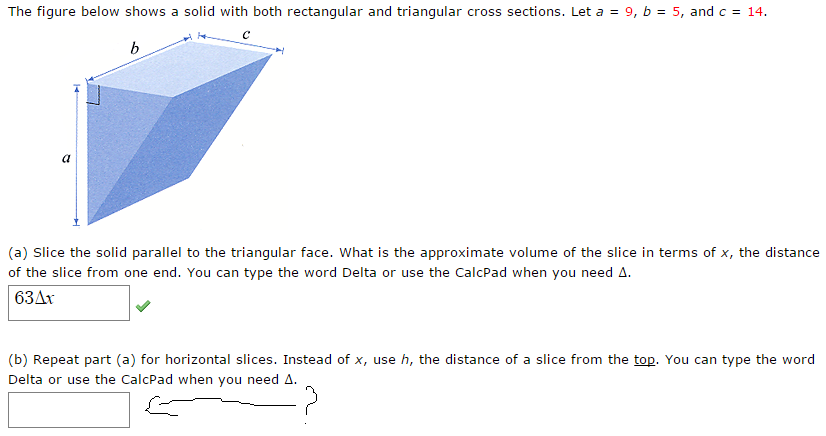 Solved The figure below shows a solid with both rectangular | Chegg.com