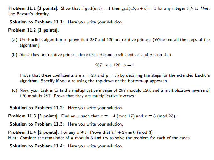 Solved Show That If Gcd(a, B) = 1 Then Gcd(ab, A + B) = 1 | Chegg.com