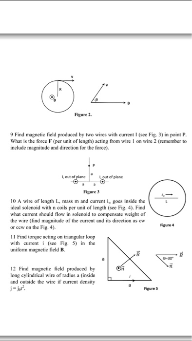 Solved Find magnetic field produced by two wires with | Chegg.com