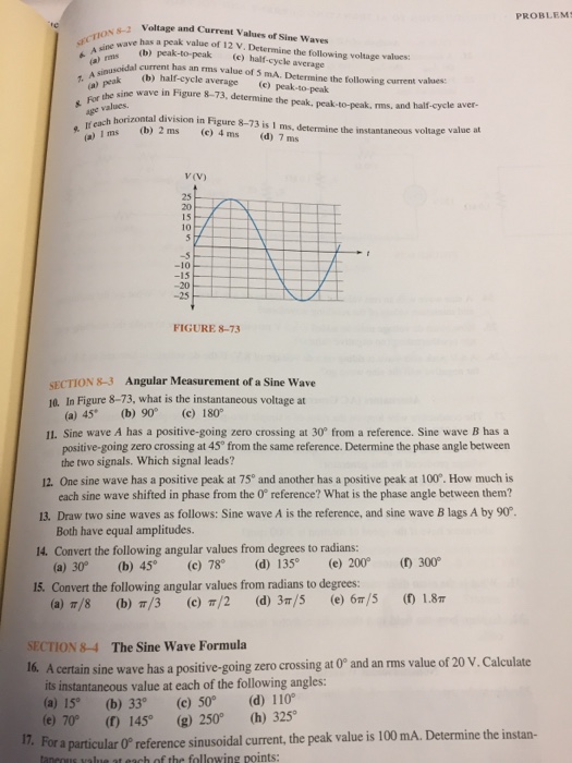 solved-a-sine-wave-has-a-peak-value-of-12-v-determine-the-chegg