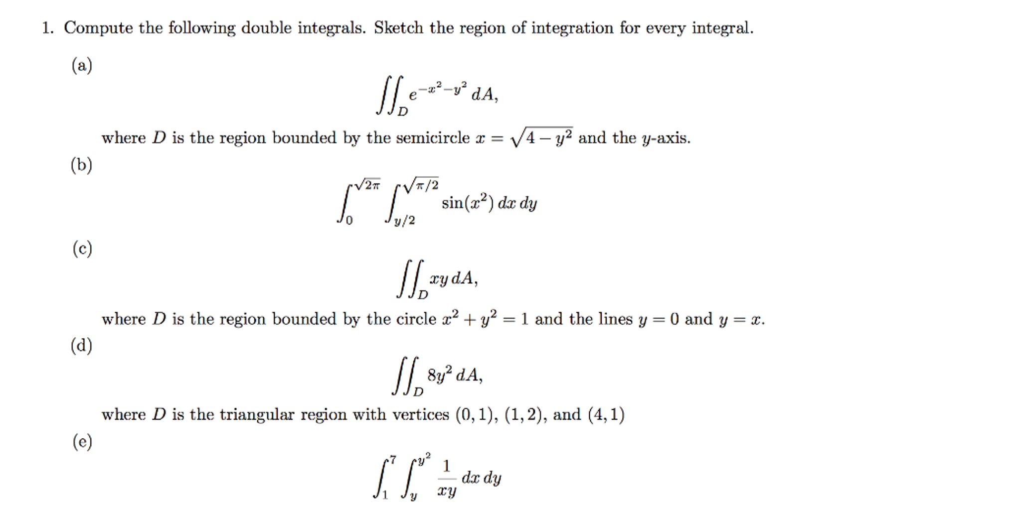 solved-compute-the-following-double-integrals-sketch-the-chegg