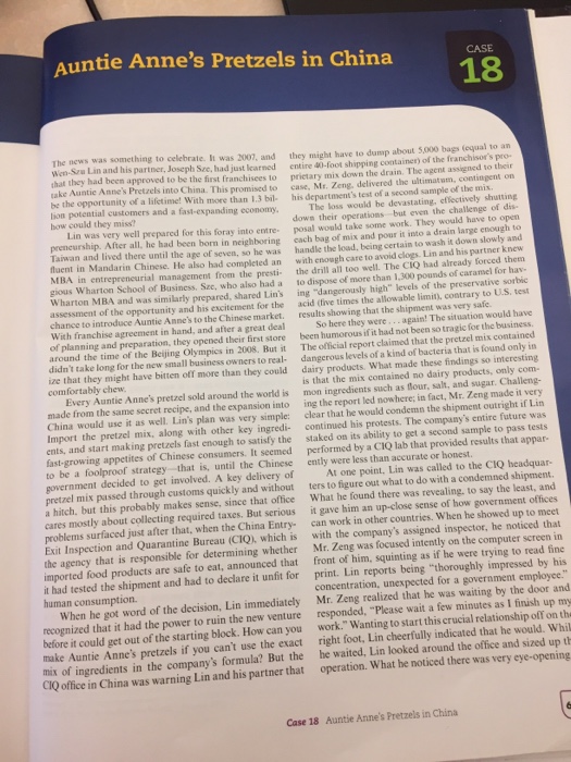 Auntie Anne's Pretzels in China 18 they might have to