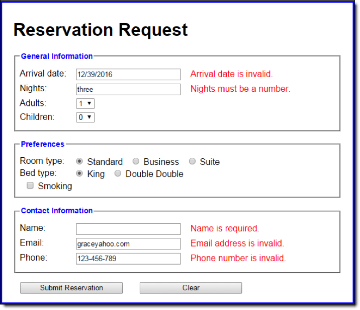 html form exercises with solutions pdf