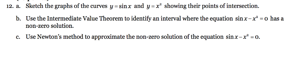 Solved Sketch the graphs of the curves y = sin x and y = x^2 | Chegg.com