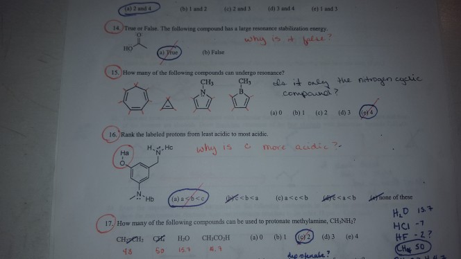 Solved 2 And 4 (b) 1 And 2 (e) 2 And 3 (d) 3 And 4 (e) 1 And | Chegg.com