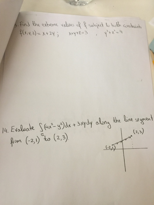 Solved Find The Extreme Value Of F Subject To Both Constr Chegg
