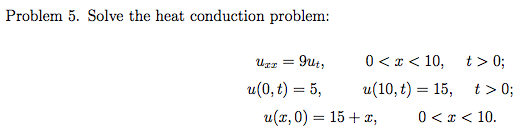 Solved Solve the heat conduction problem: uxx=1/9ut,00; | Chegg.com