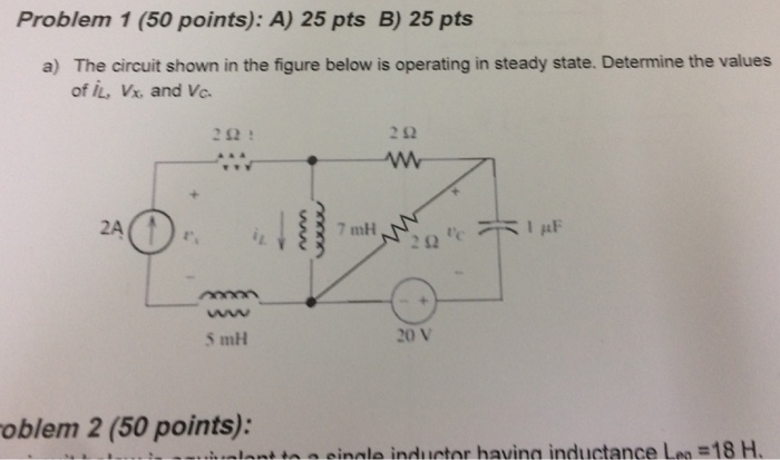 Solved The circuit shown in the figure below is operating in | Chegg.com