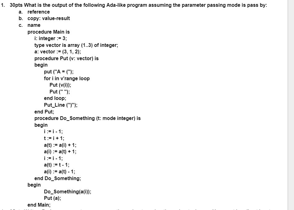 ada assignment to in mode parameter not allowed