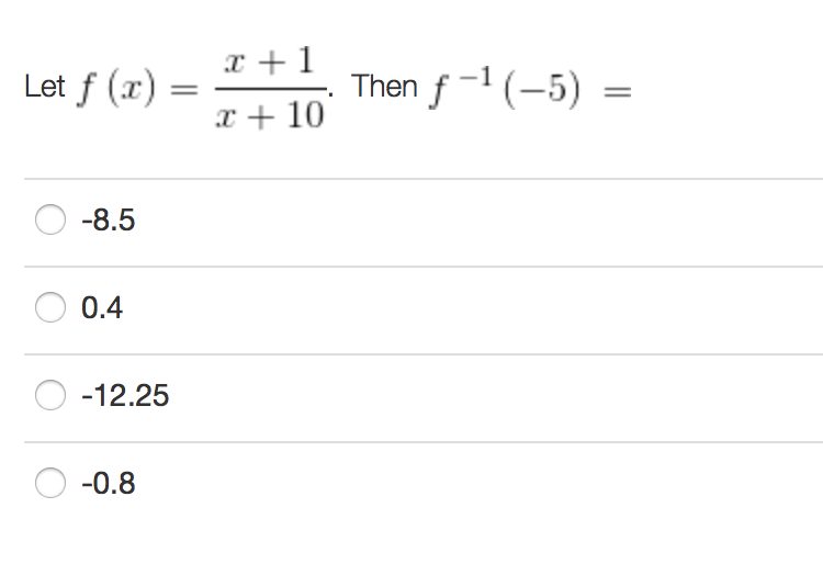 Solved Let F X X 1 X 10 Then F 1 5 8 5 0 4