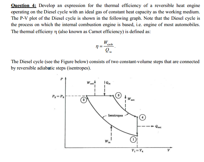 Heat Engine: Efficiency Of Reversible Heat Engine