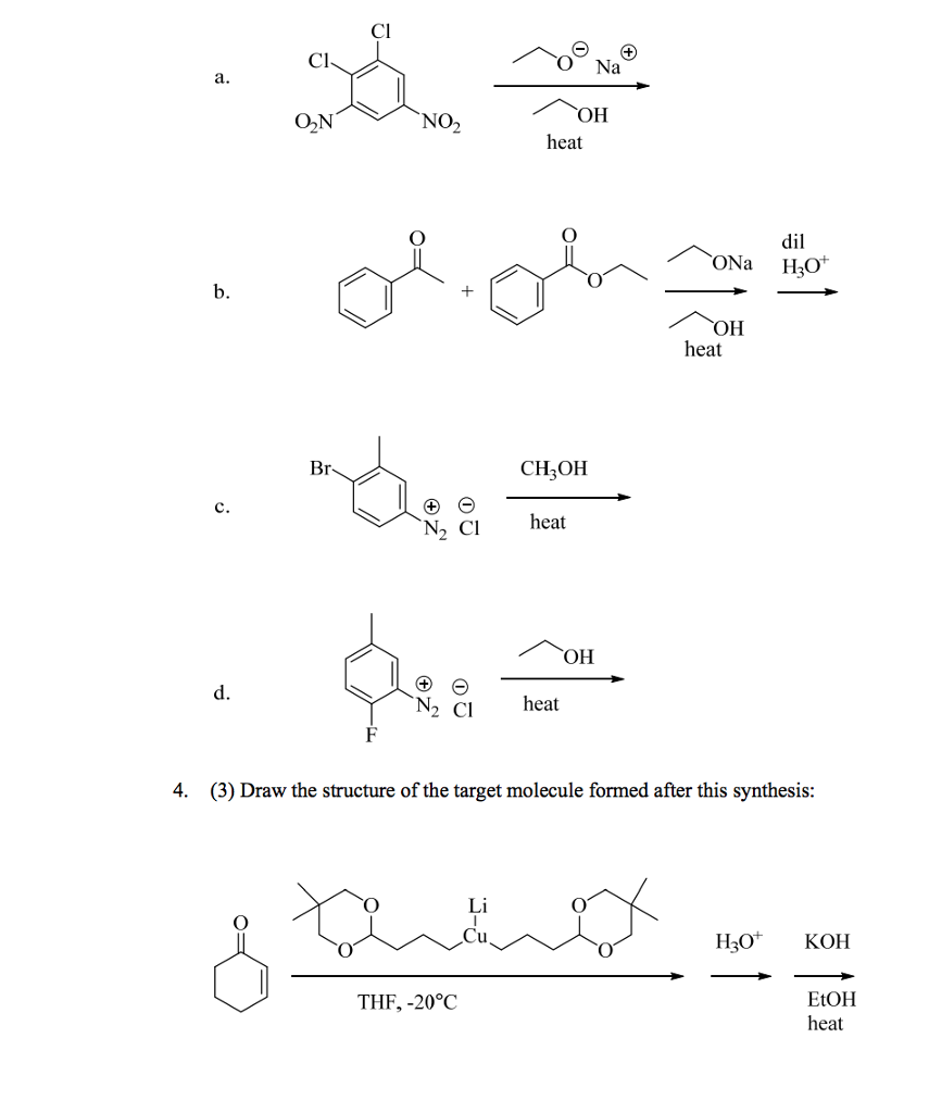 Solved CI CI O2N NO2 heat dil ONa Ho ?? heat CH3OH N, Cheat | Chegg.com