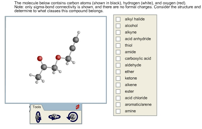 Solved The Molecule Below Contains Carbon Atoms Shown In Chegg Com