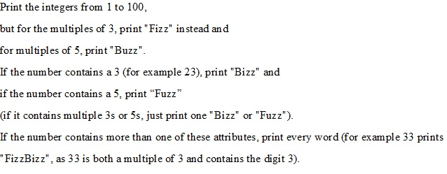 Solved Print the integers from 1 to 100, but for the | Chegg.com