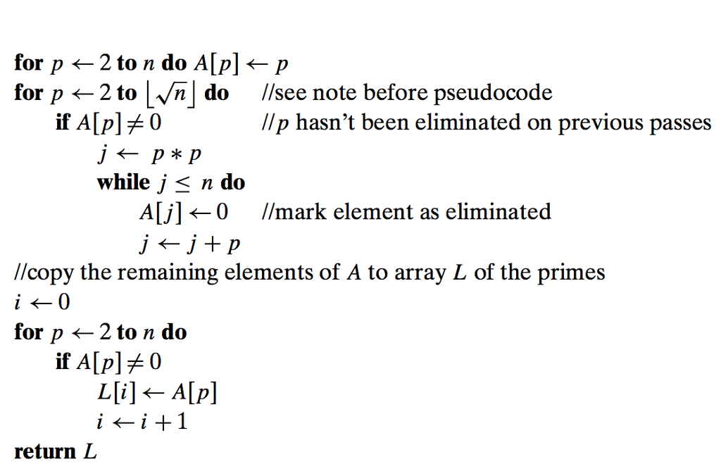 Solved Write Sieve of Eratosthenes in C++ using this | Chegg.com