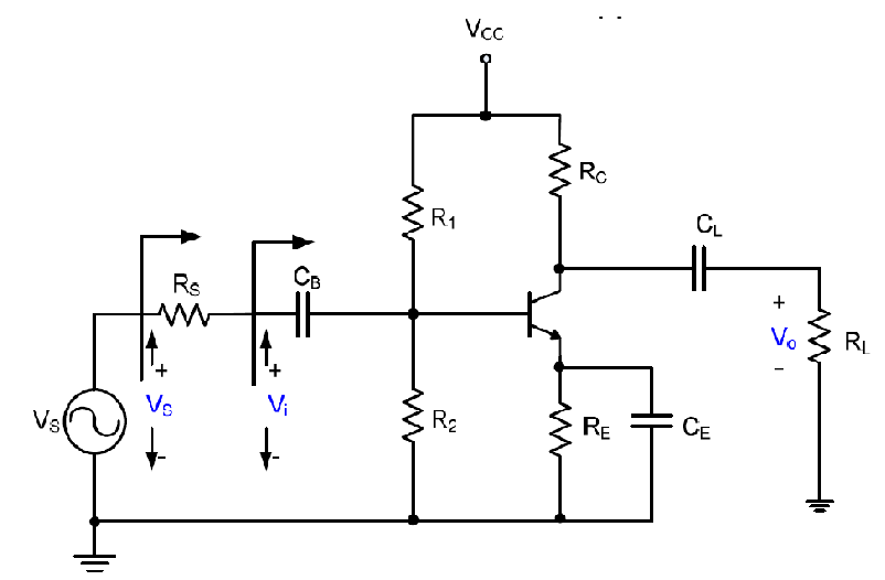 Solved Common Emitter Amplifier: 1) Calculate the values R1, | Chegg.com