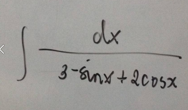 solved-integral-dx-3-sinx-2cosx-chegg