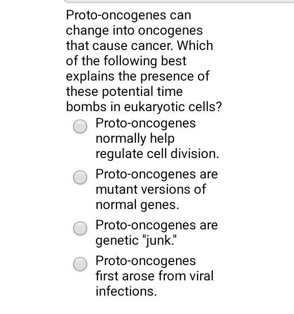 Solved Proto-oncogenes can change into oncogenes that cause Biology Diagrams