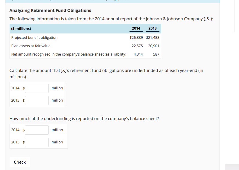 Solved Analyzing Retirement Fund Obligations The Following | Chegg.com