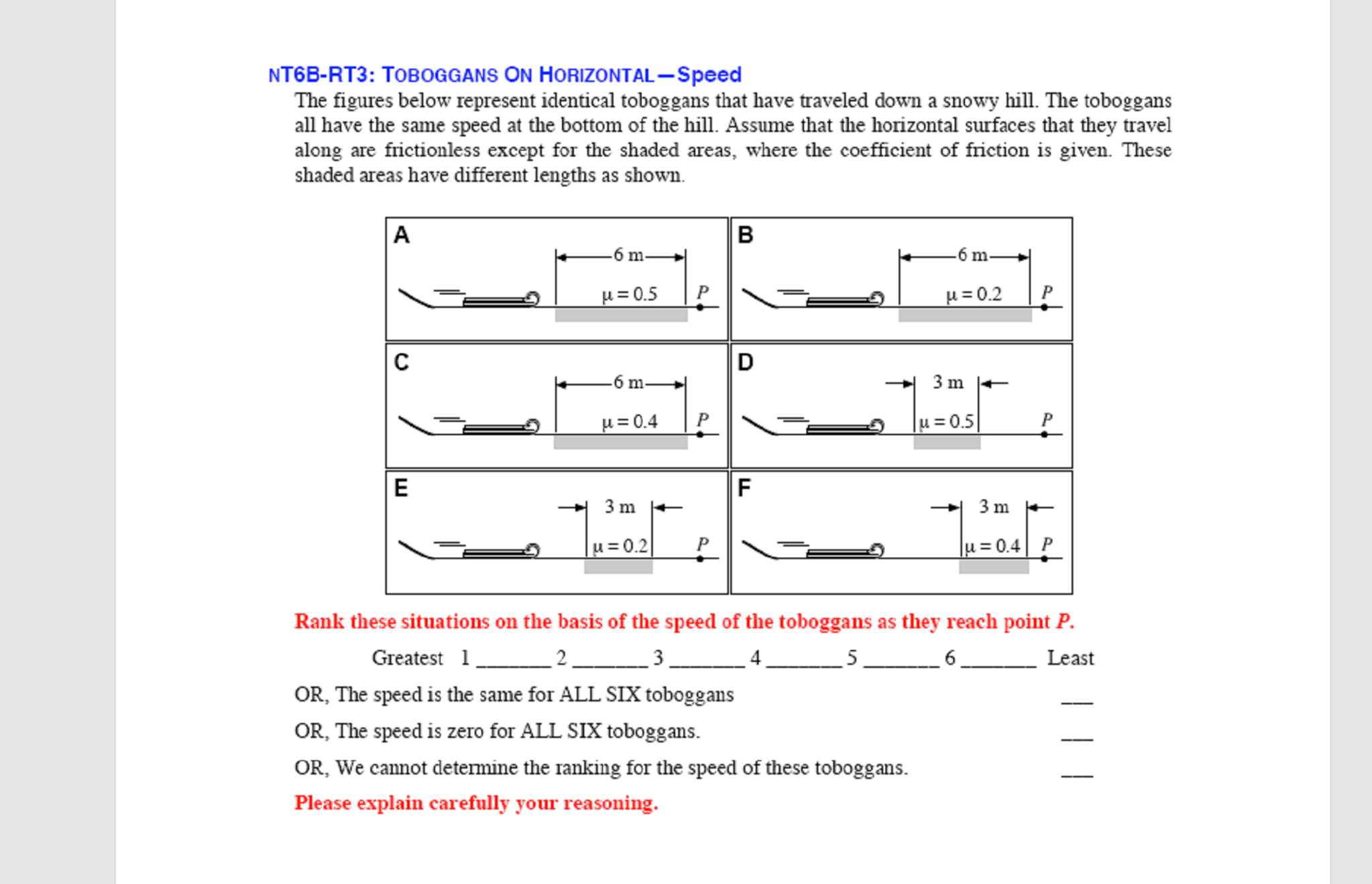 Solved The figures below represent identical toboggans that