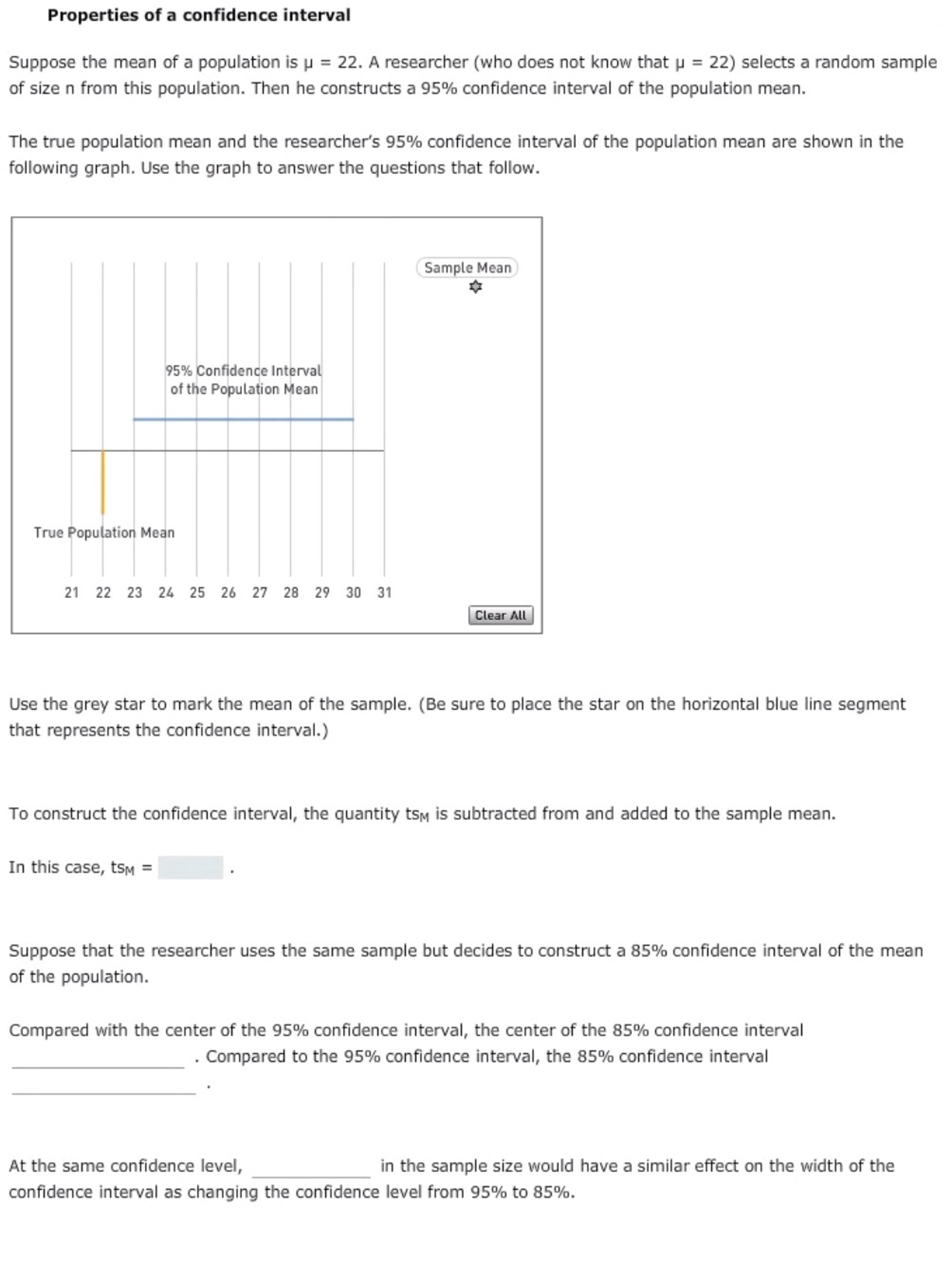 Solved Suppose the mean of a population is mu = 22. A | Chegg.com