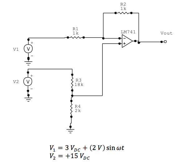Solved Determine the output voltage for the circuit shown