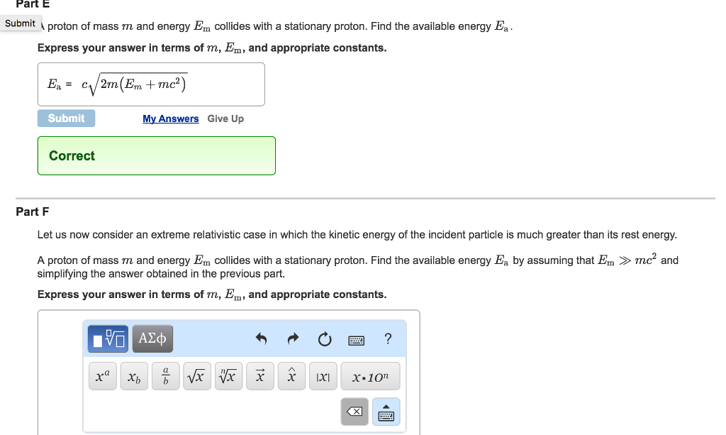 the value of e m for an proton is