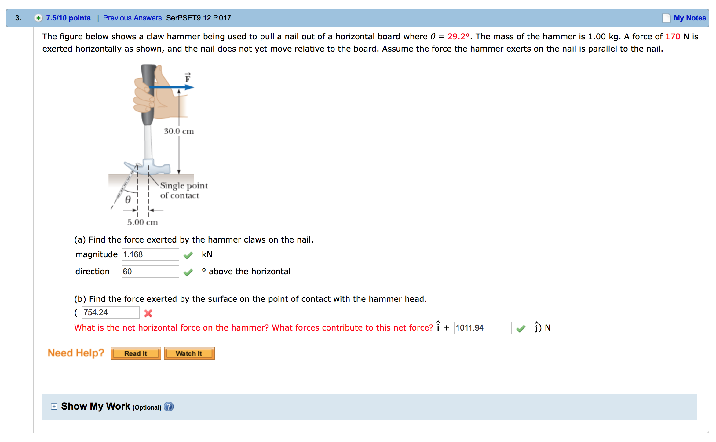 Solved The Figure Below Shows A Claw Hammer Being Used To Chegg Solved The Figure Below Shows A Claw Hammer Being Used To Chegg