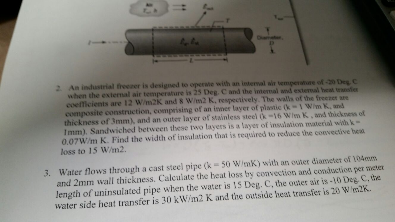 Solved An industrial freezer is designed to operate with an