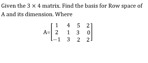 3x4 Matrix