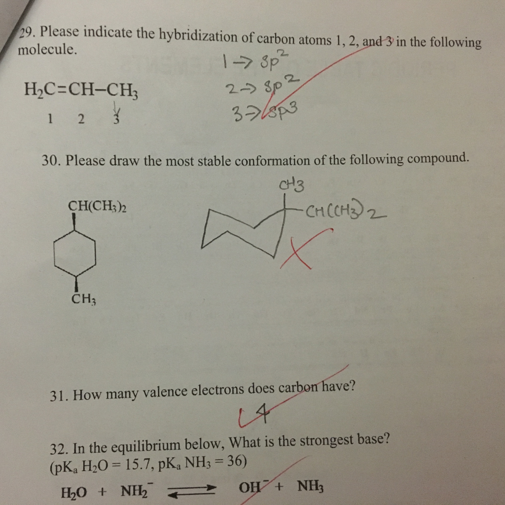 Solved Indicate the hybridization of carbon atoms 1, 2, and | Chegg.com
