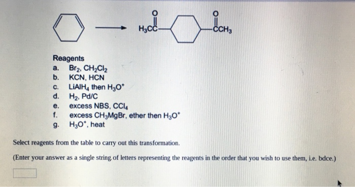 Solved Starting Materials Reagents 1 Ch3br A Mg Ether 2 9318