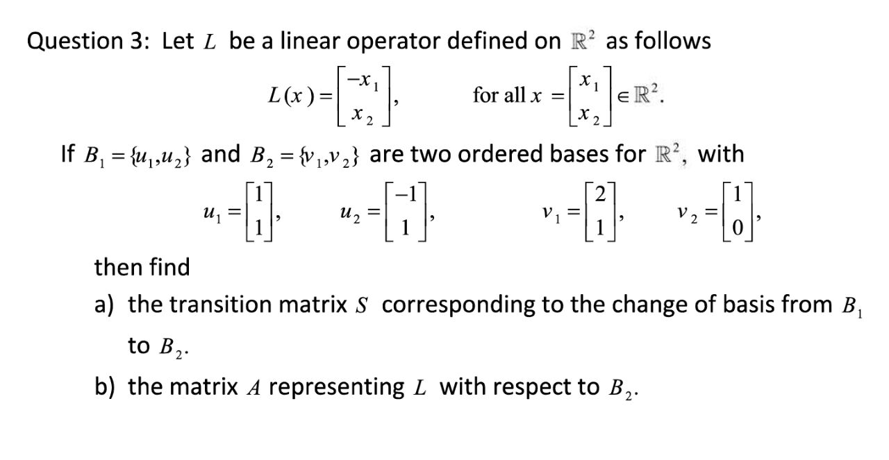 what is linear operator with examples