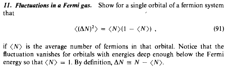 Solved Show for a single orbital of a fermion system II. | Chegg.com
