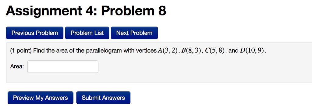 Solved Assignment 4: Problem 8 Previous Problem Problem List | Chegg.com