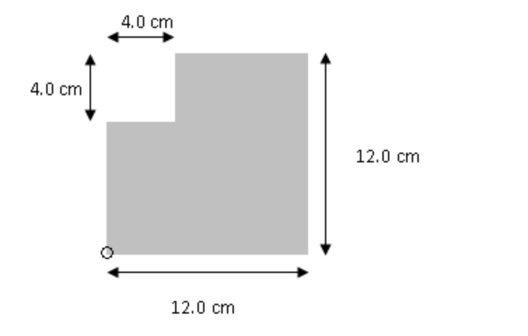 Solved Calculate the x and y coordinates of the center of | Chegg.com