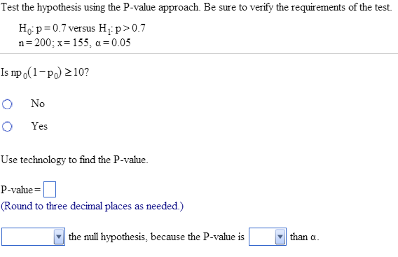 Solved Test the hypothesis using the P-value approach. Be | Chegg.com
