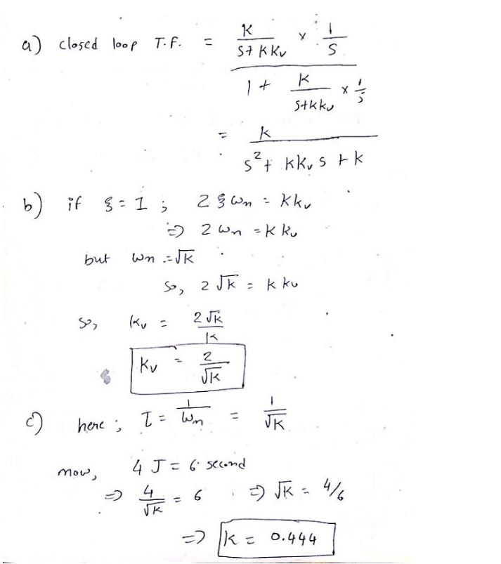Solved Problem 1 A satellite attitude control system is | Chegg.com