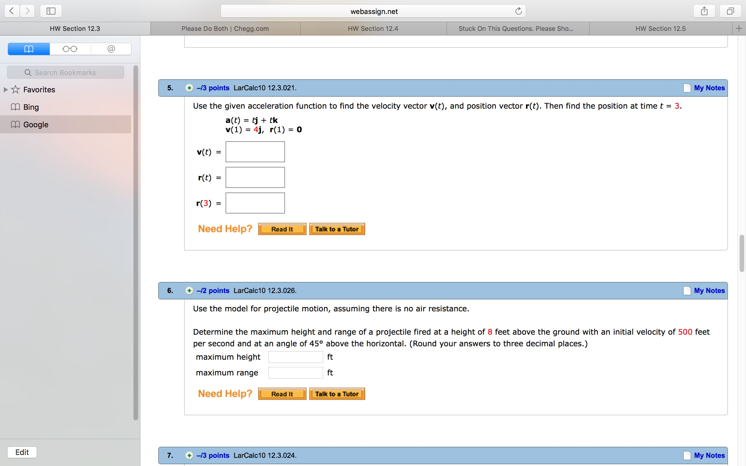 Solved Use the given acceleration function to find the | Chegg.com