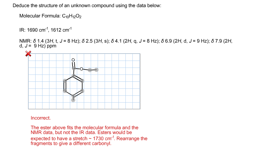 Solved Deduce The Structure Of An Unknown Compound Using The Chegg Com