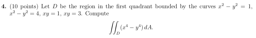 Solved Let D be the region in the first quadrant bounded by | Chegg.com