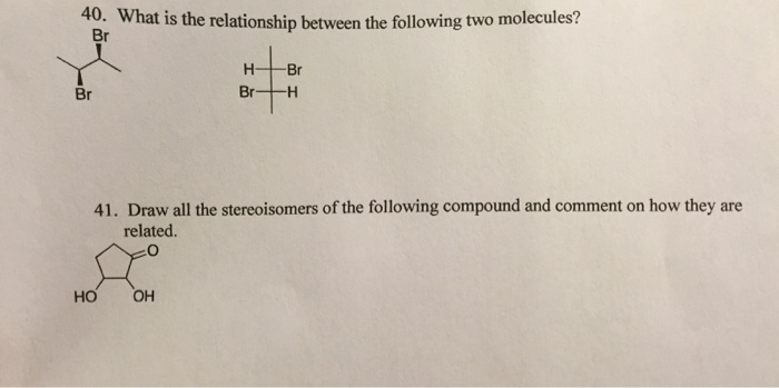 Solved What is the relationship between the following two | Chegg.com