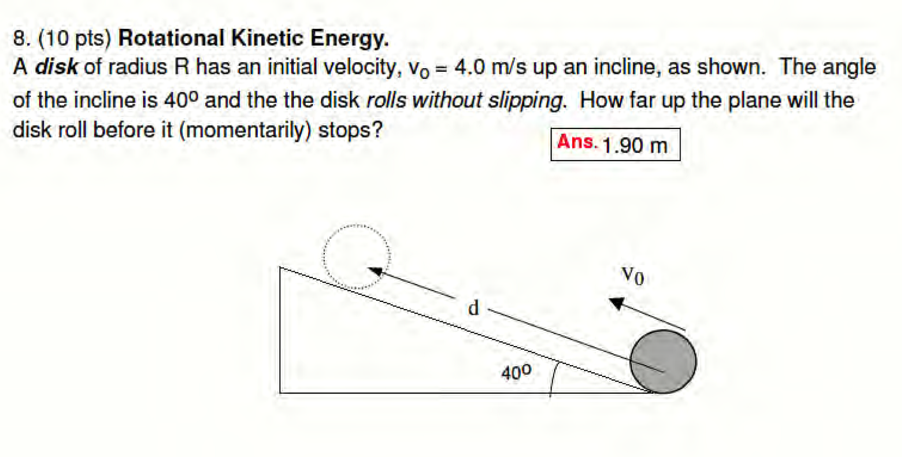 rotational kinetic energy experiment