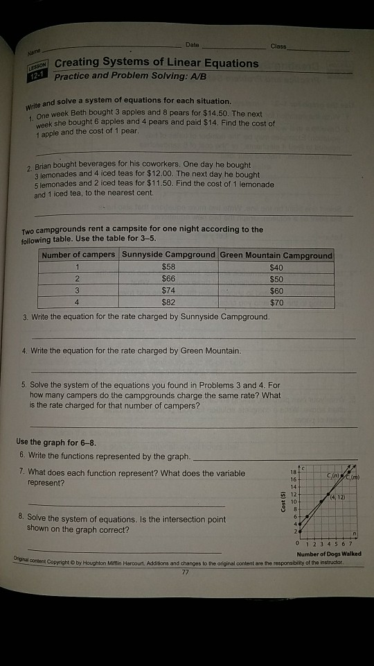 Linear Equations Sat Practice Problems Pdf
