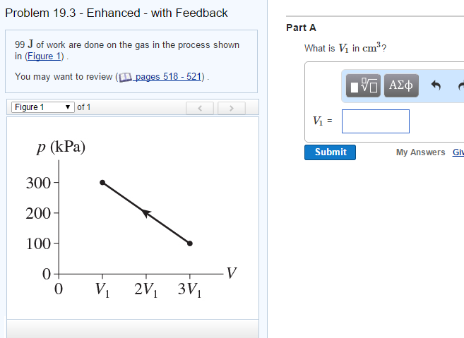 Solved 99 J of work are done on the gas in the process shown | Chegg.com