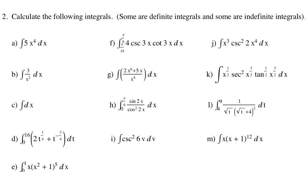 integral calculus sample problems with solution pdf