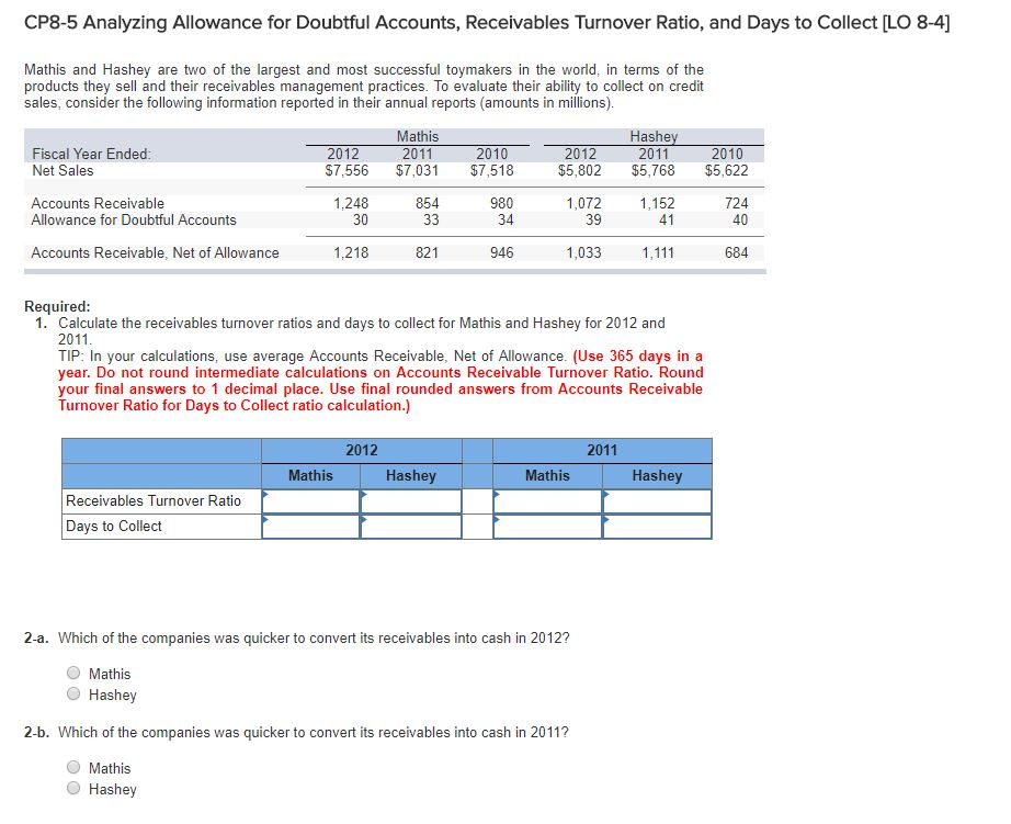Solved E8 1 Recording Bad Debt Expense Estimates And Chegg
